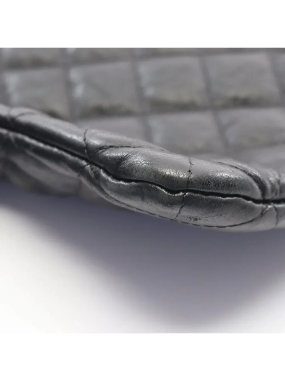 Chanel Clutch Quilted Black Leather